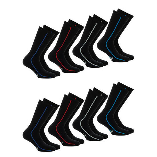 Lot de 8 paires de chaussettes de sport mi-hautes