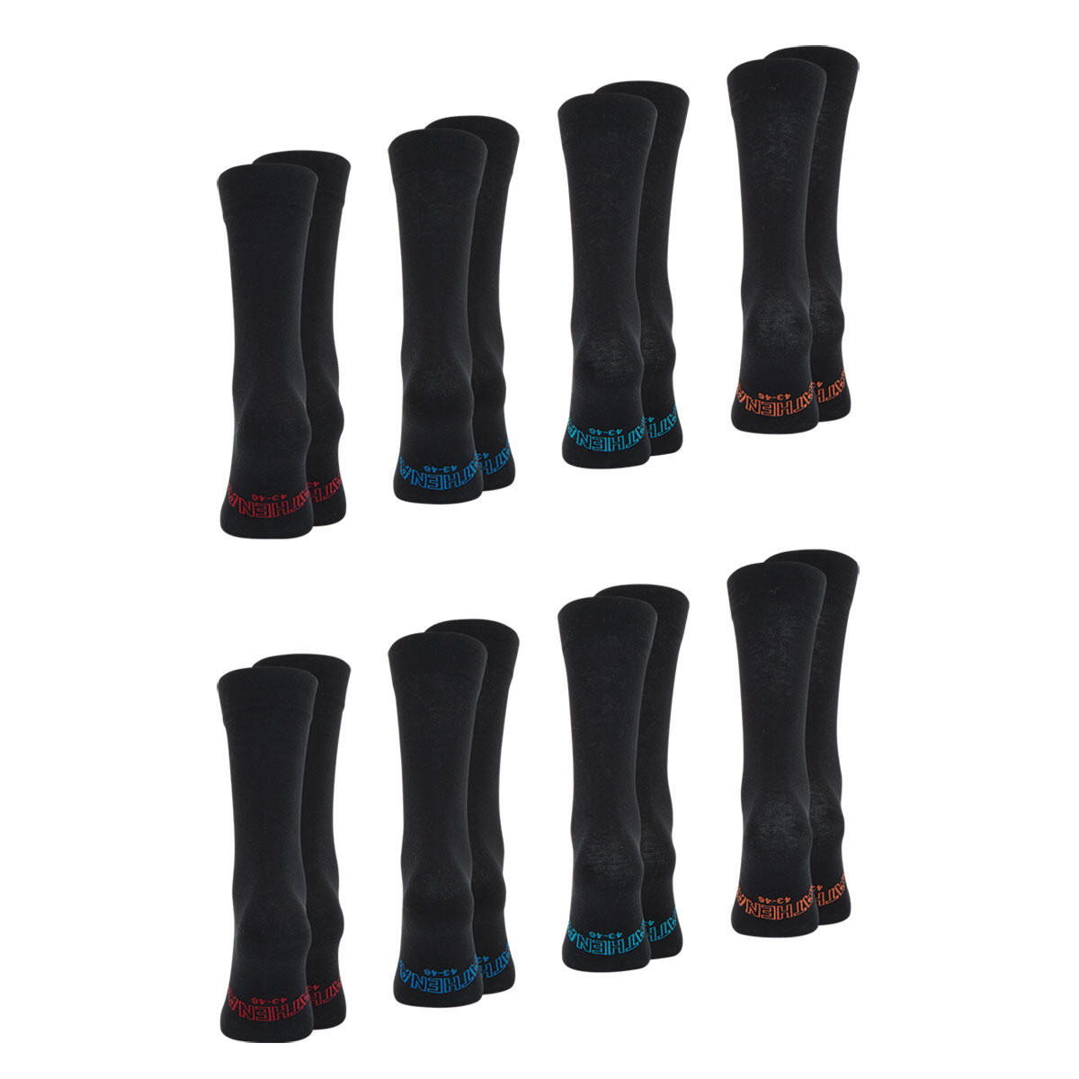 Lot de 8 paires de chaussettes mi-hautes homme Eco Pack 3/4
