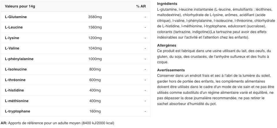 EAA Zero - 330g Biotech USA Appel 2/6
