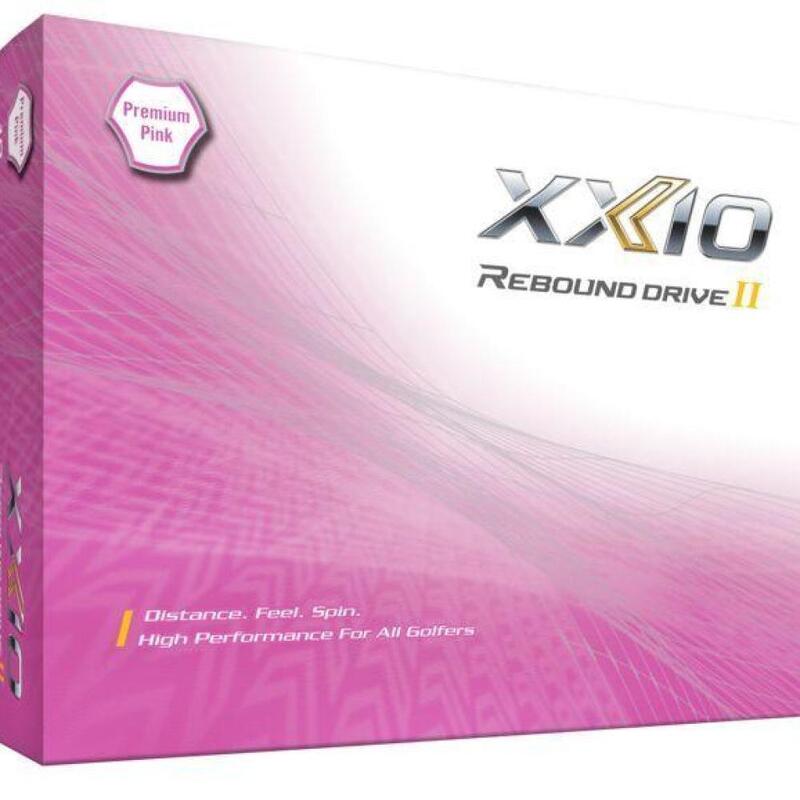 Caixa de 12 bolas de golfe Rebound Drive Xxio II Pink