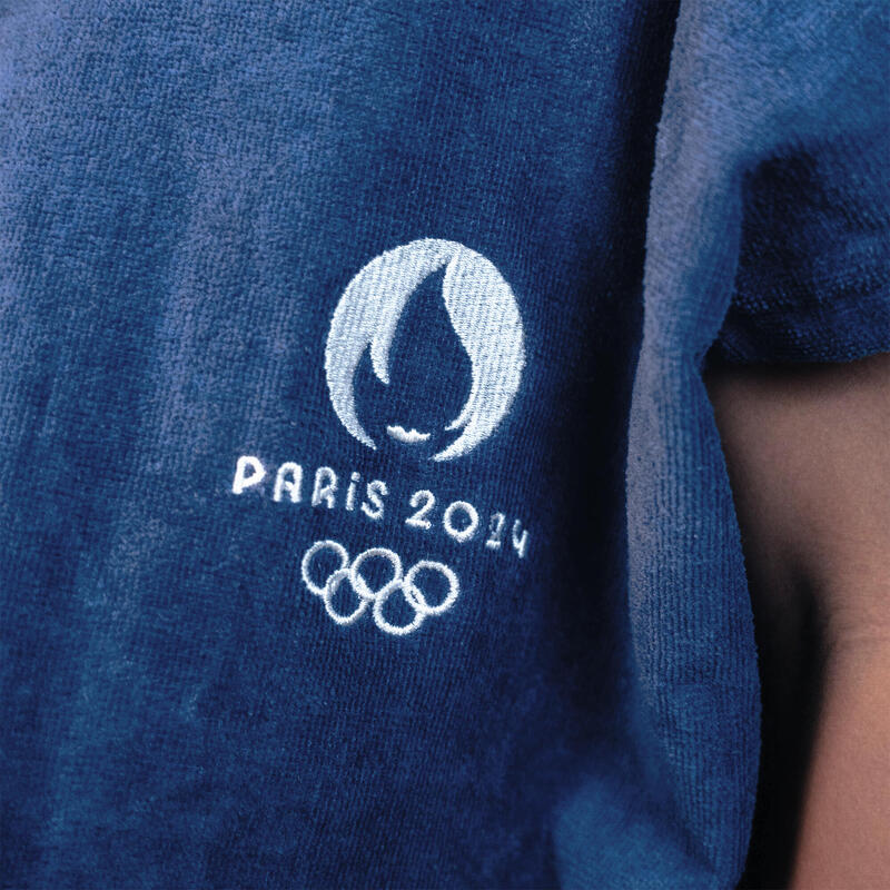 Poncho de bain adulte 100% coton Jeux Olympiques - Oly Logo