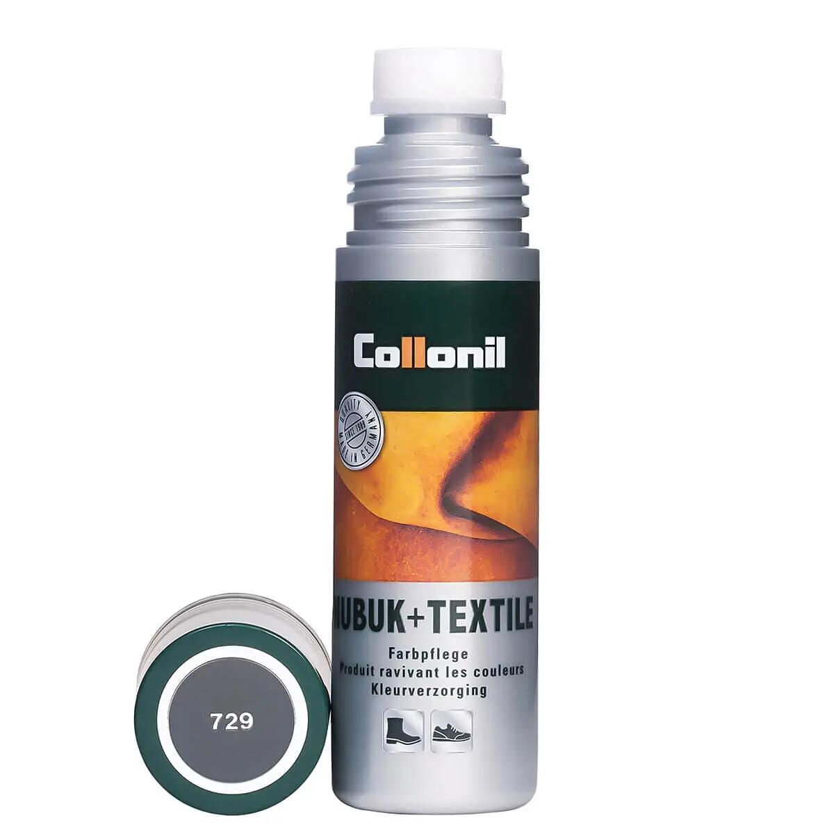 Solutie pentru piele intoarsa Collonil Nubuk + Textile, 100 ml 729-dunkelgrau 3/5