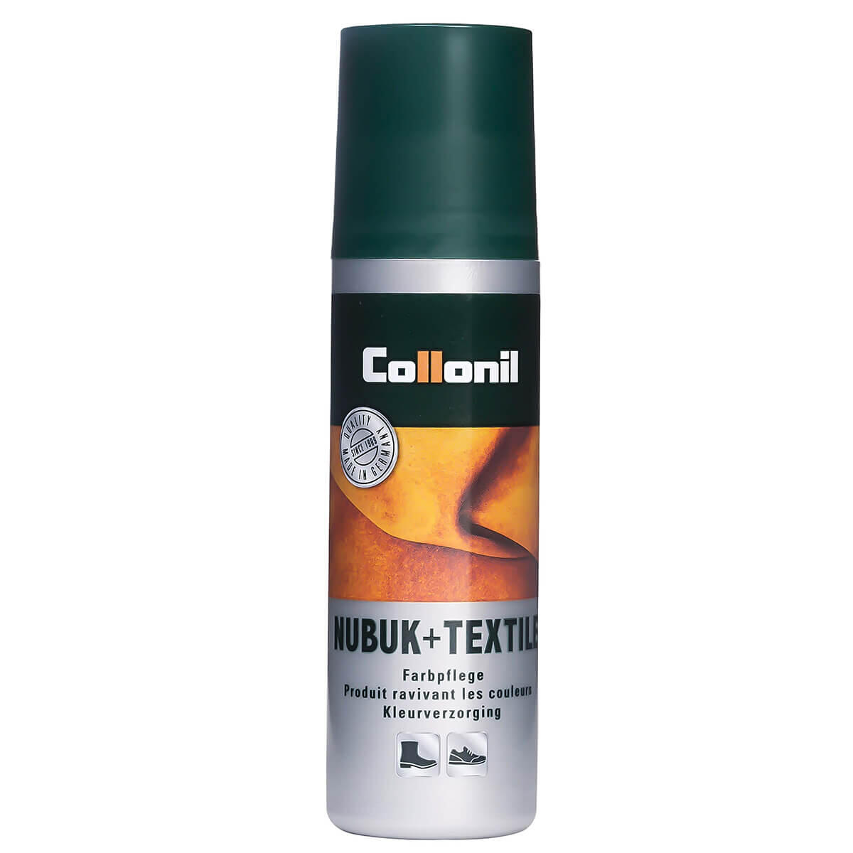 Solutie pentru piele intoarsa Collonil Nubuk + Textile, 100 ml 729-dunkelgrau
