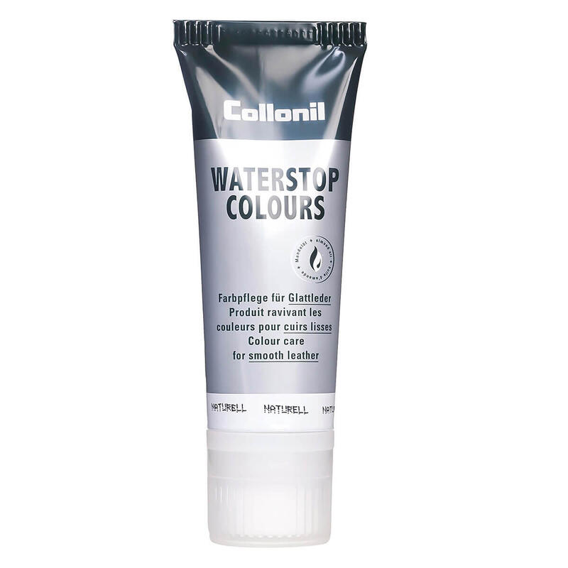 Crema de pantofi cu ulei de migdale Collonil Waterstop Colours, 75 ml, naturell