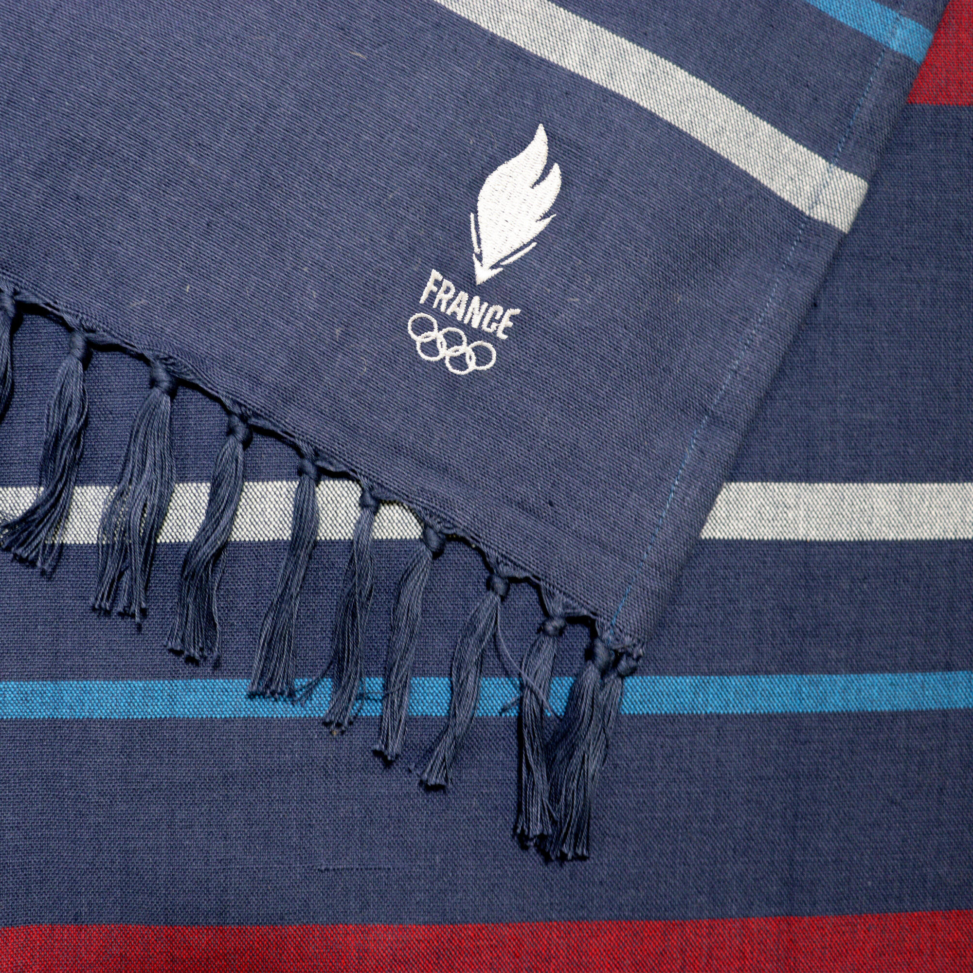 Fouta 70x140 cm 100% coton Jeux Olympiques - EFR Oly Tricolore 2/5