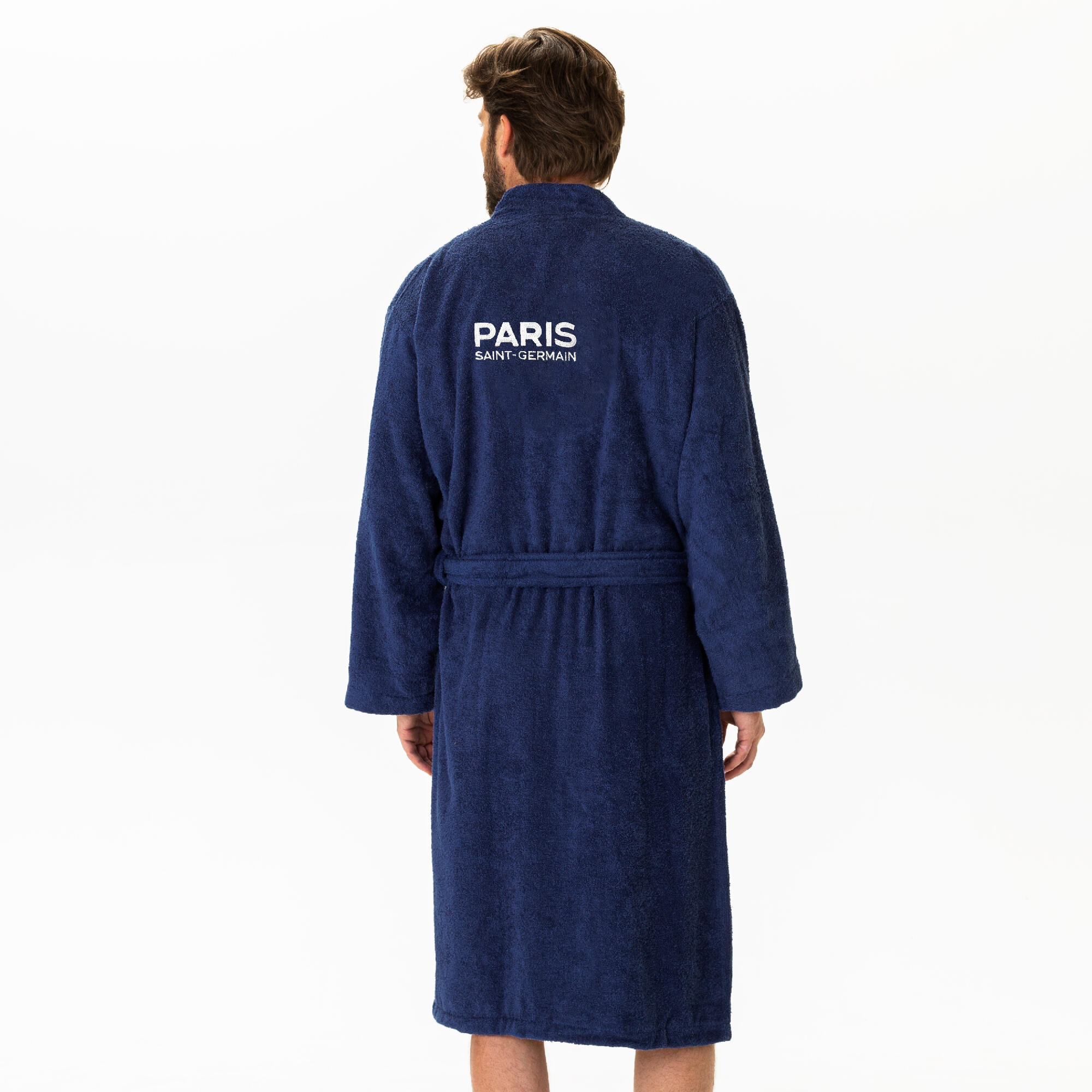 Peignoir de bain adulte 100% coton football Paris - Ruban 2/7