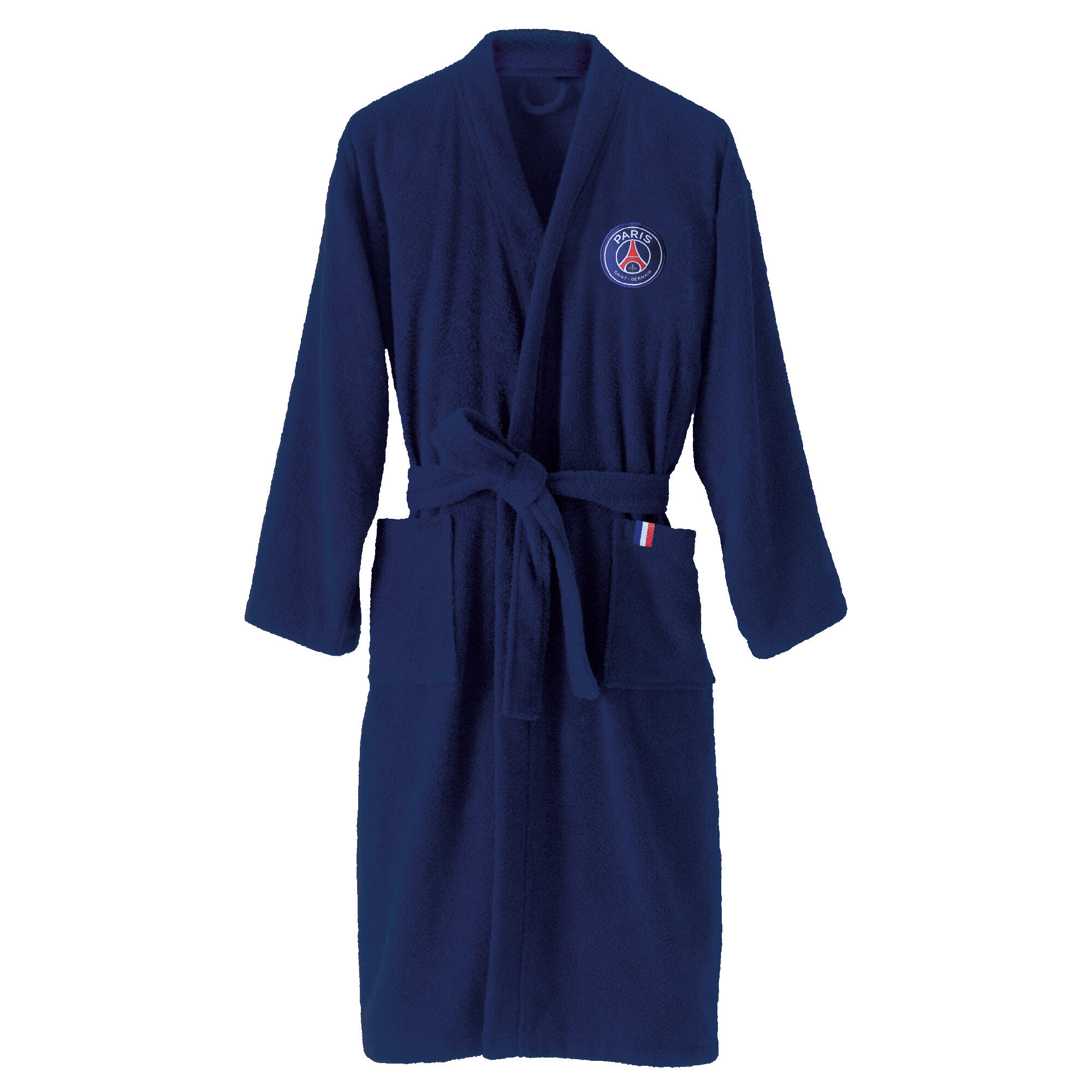 Peignoir de bain adulte 100% coton football Paris - Ruban 5/7