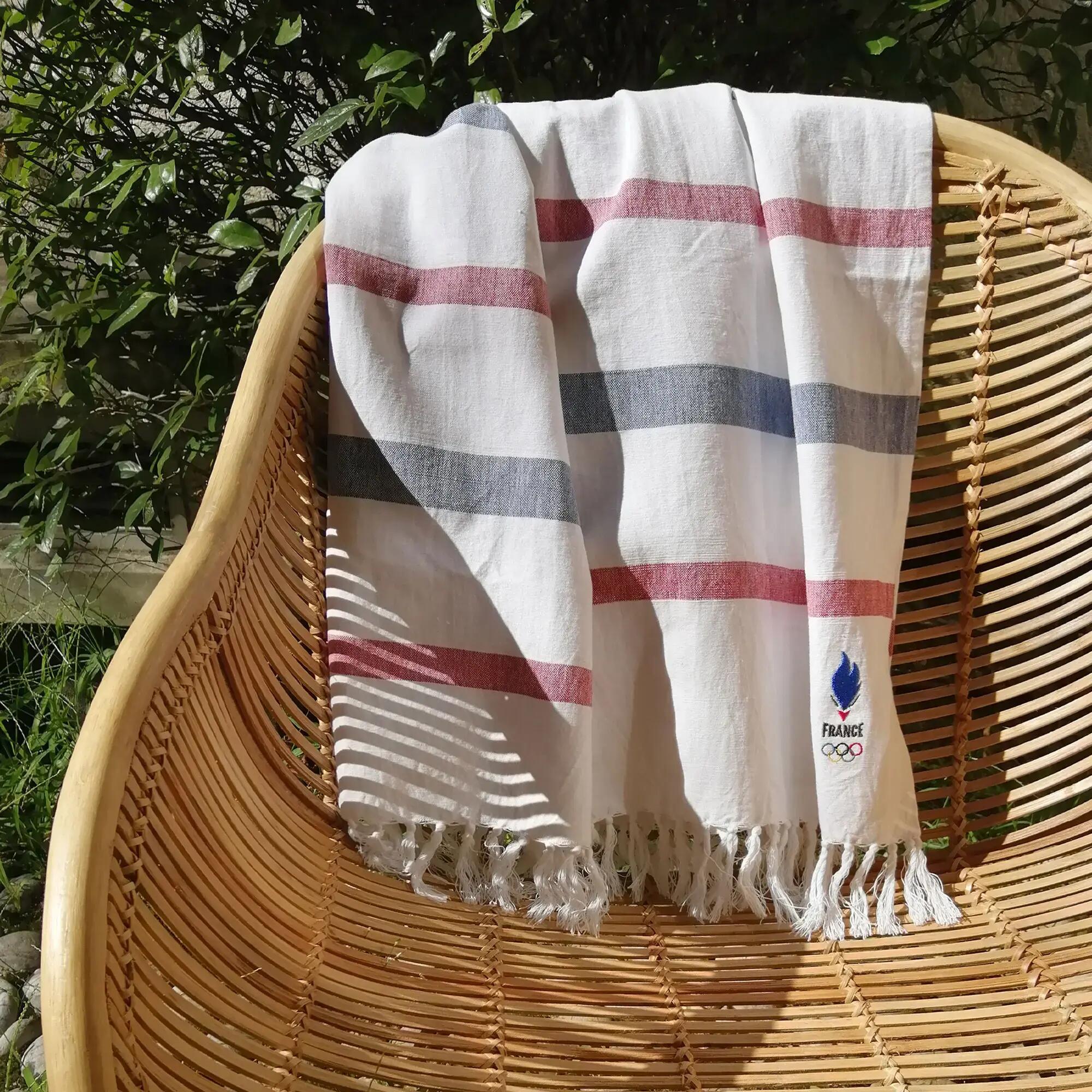 Fouta 70x140 cm 100% coton Jeux Olympiques - EFR Oly Equipe 2/5