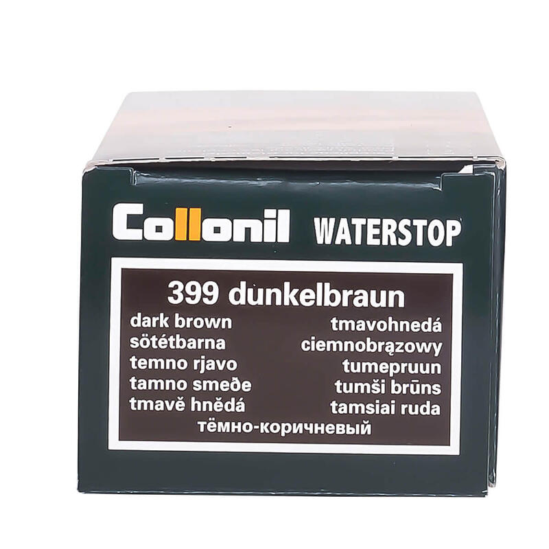 Crema de pantofi cu ulei de migdale Collonil Waterstop Colours, maro inchis