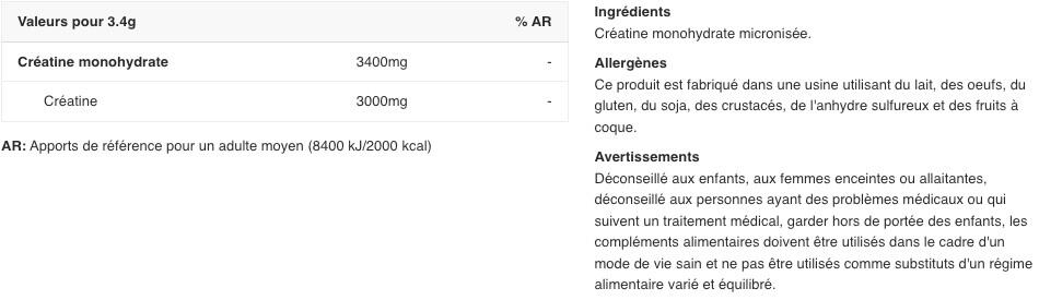 Pot 100% creatine monohydraat Biotech USA - 300g 2/6