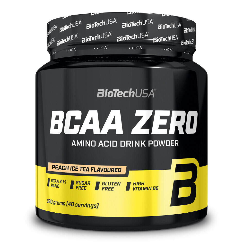 BIOTECHUSA BCAA in polvere - BCAA Zero - Tè Freddo alla Pesca 360g
