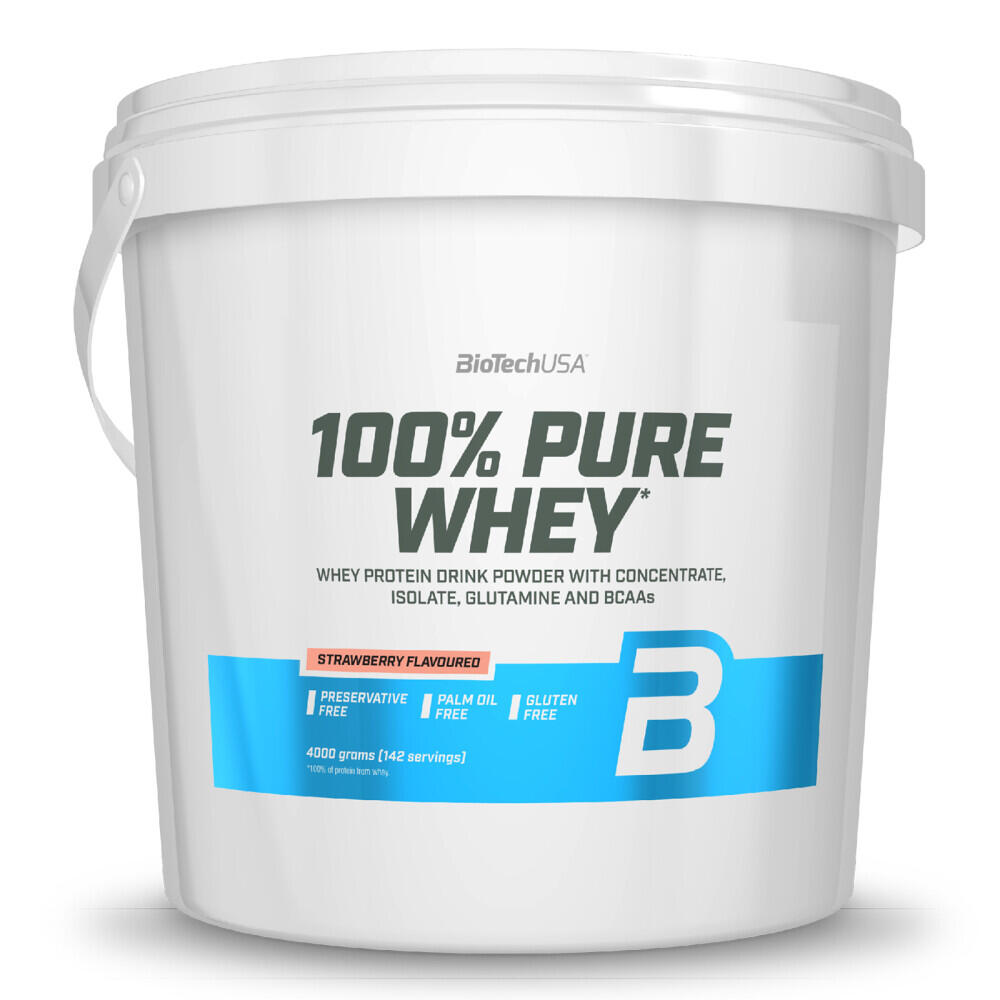 BIOTECHUSA Concentrato di siero di latte - 100% Pure Whey - Fragola