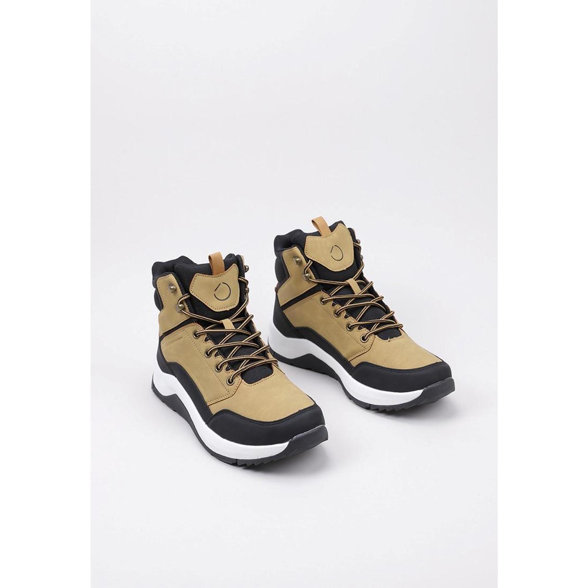 BOTA DE MONTAÑA Senderismo Hombre Krack Core LARGENESS Amarillo