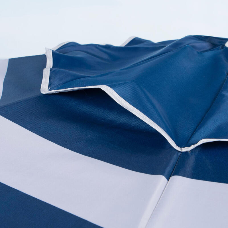 Parapluie de plage coupe-vent Ø200 cm avec mât inclinable et UV50 Aktive