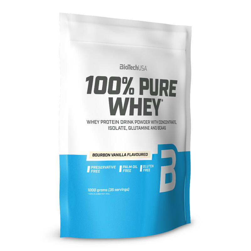 100% Pure Whey - 1kg Vainilla de Biotech USA