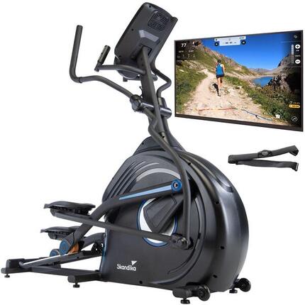 Vélo elliptique connecté Cardio Cross Carbon Conqueror - Bluetooth -Console LCD