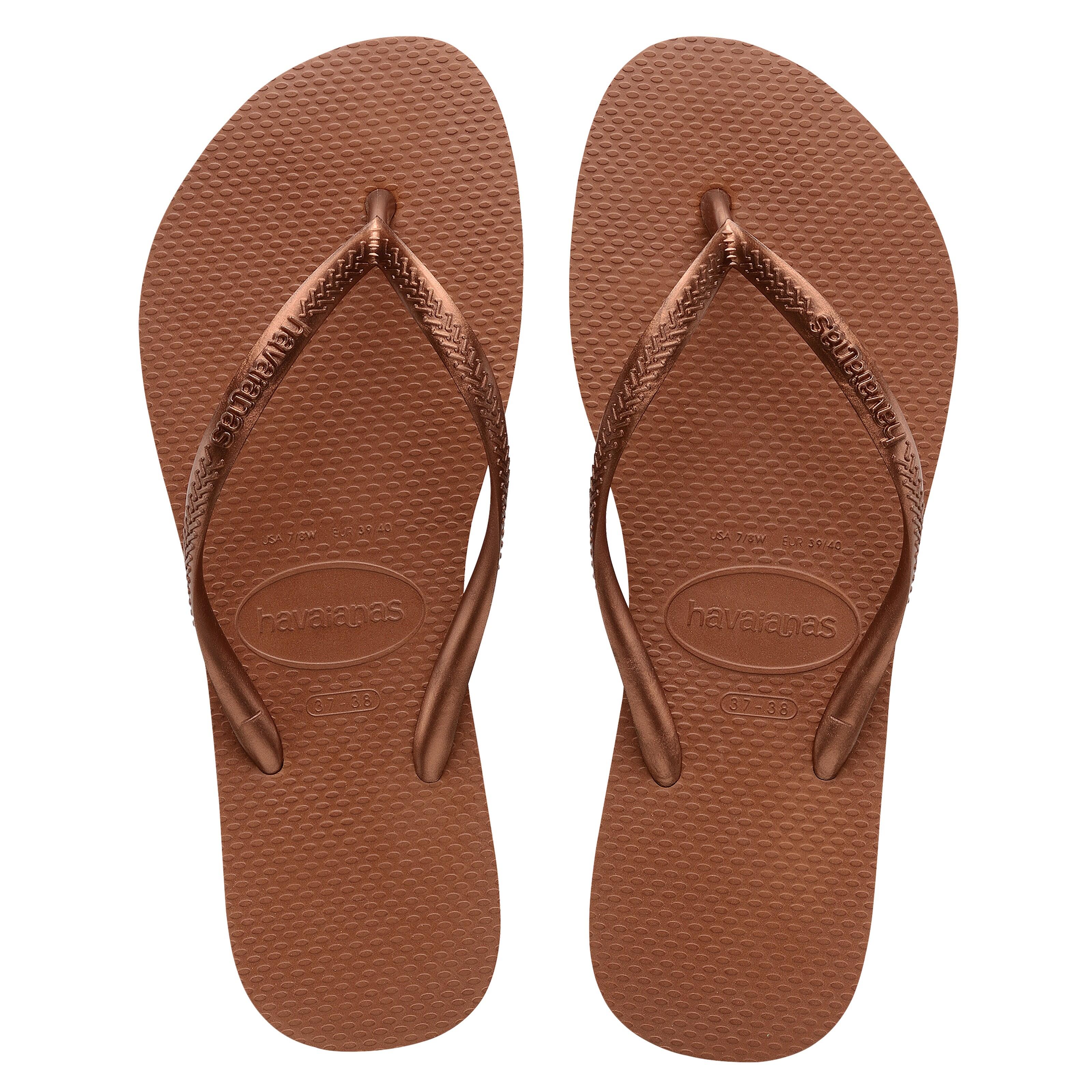 Havaianas - Tong Pour Femme Slim - Tongs - Marron - 39/42 - Decathlon