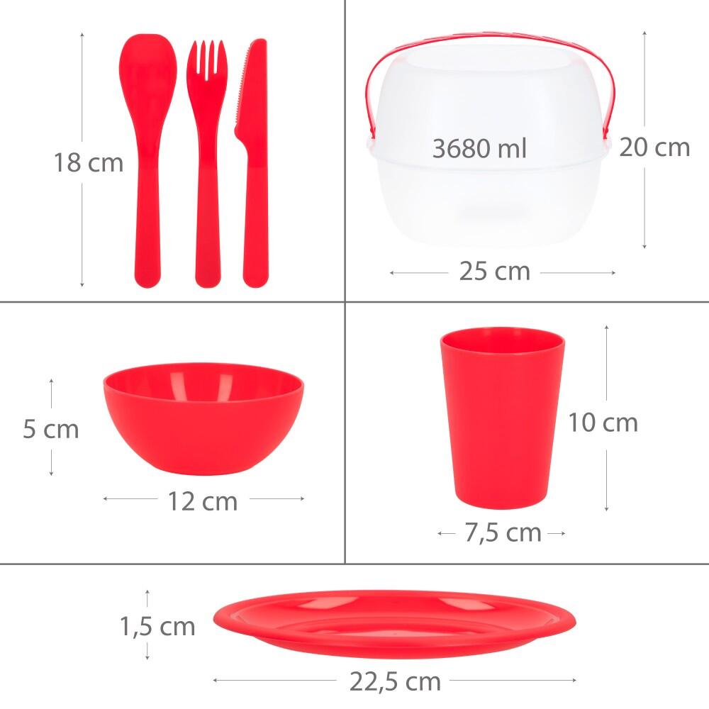 Set utensílios picnic 4 pessoas max home 4/4