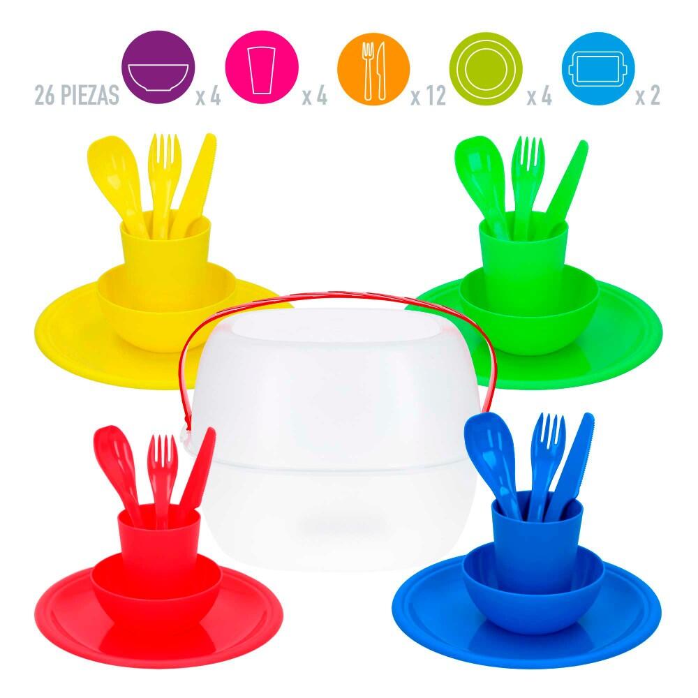 Set utensílios picnic 4 pessoas max home 3/4
