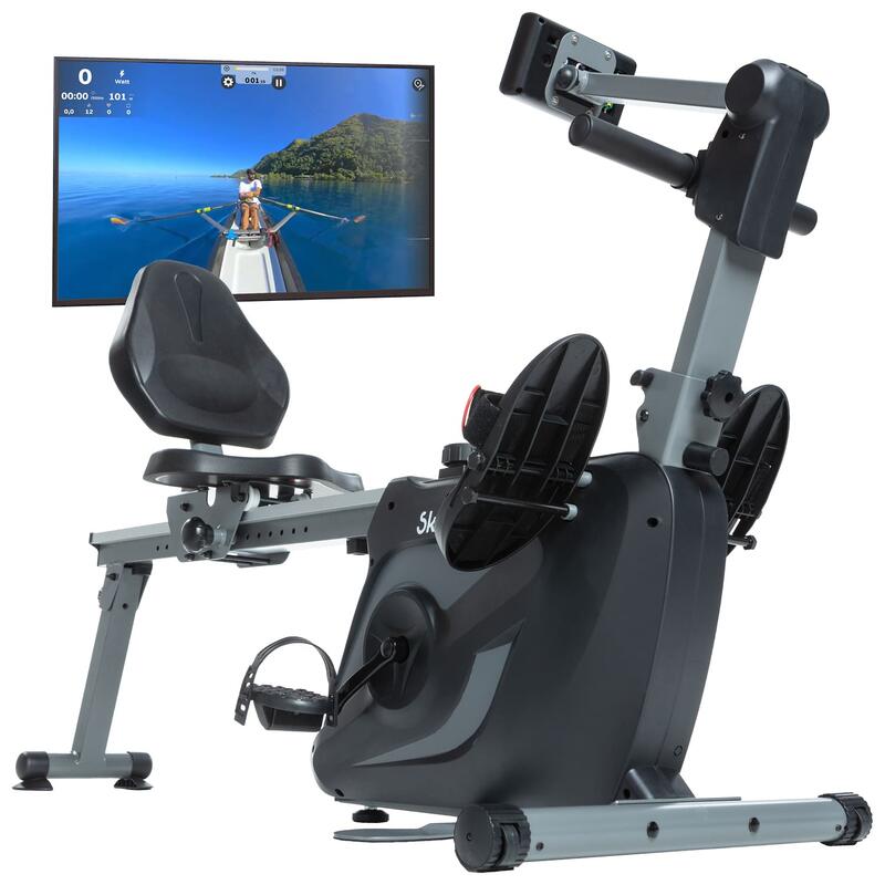 Roei-ergometer Vinur - Traagheid 8 kg - Opvouwbaar - Bluetooth