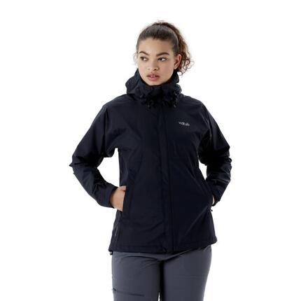 Kurtka przeciwdeszczowa damska Rab Downpour Eco Jacket z kapturem
