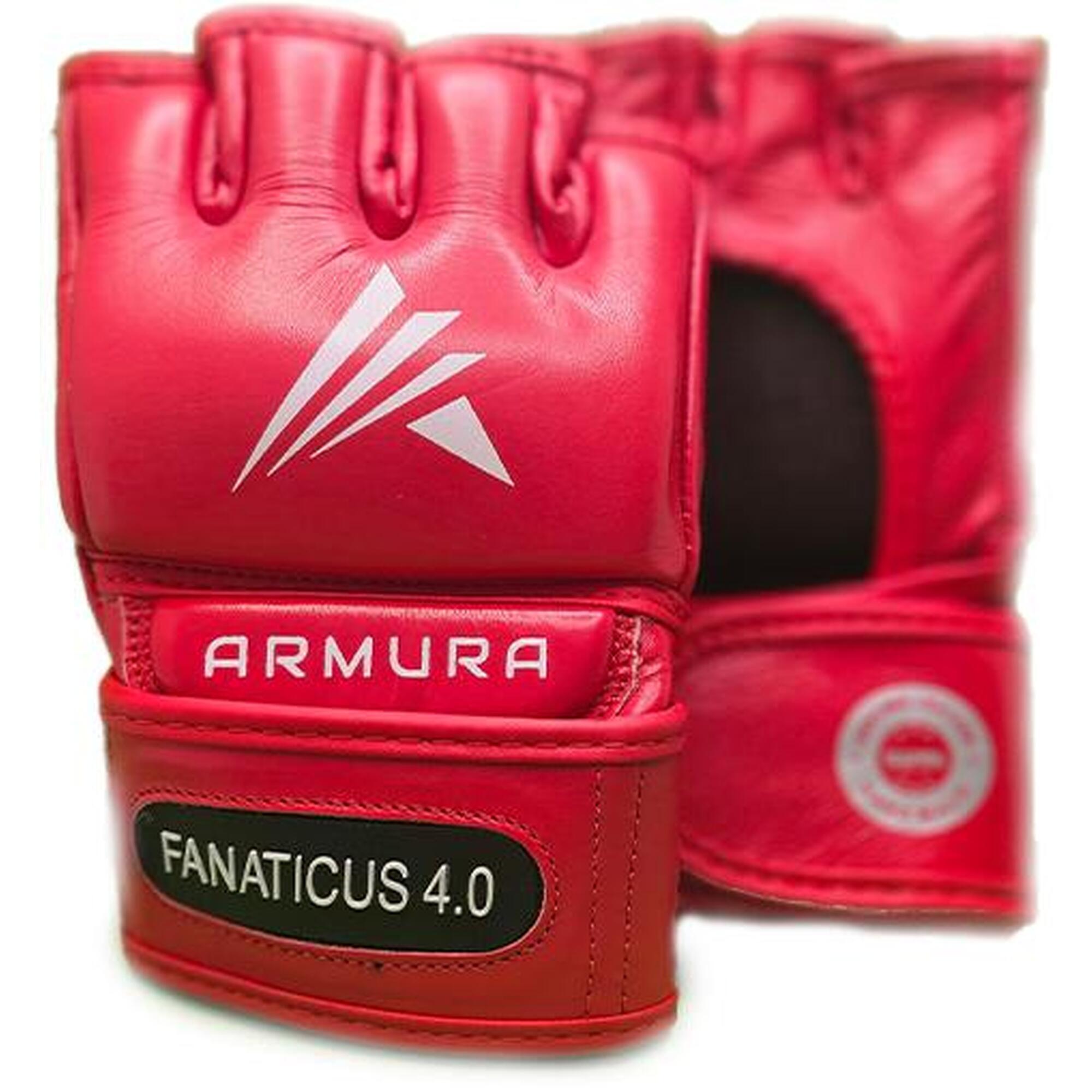 Manusi MMA ARMURA Fanaticus 4.0 Rosii
