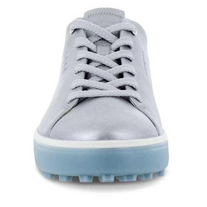 ECCO Tray, Zapatos de Golf para Mujer, Cuero Impermeable, Alu Silver/Aron