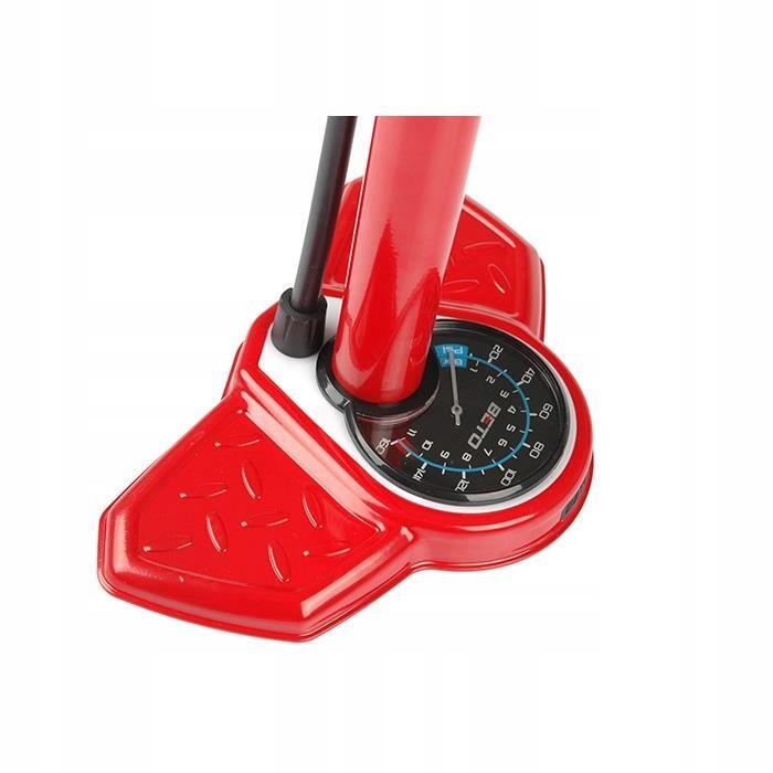 Pompka Beto CMP-135SG5-RD podłogowa z manometrem stalowa 26" 160 PSI Czerwona 3/4