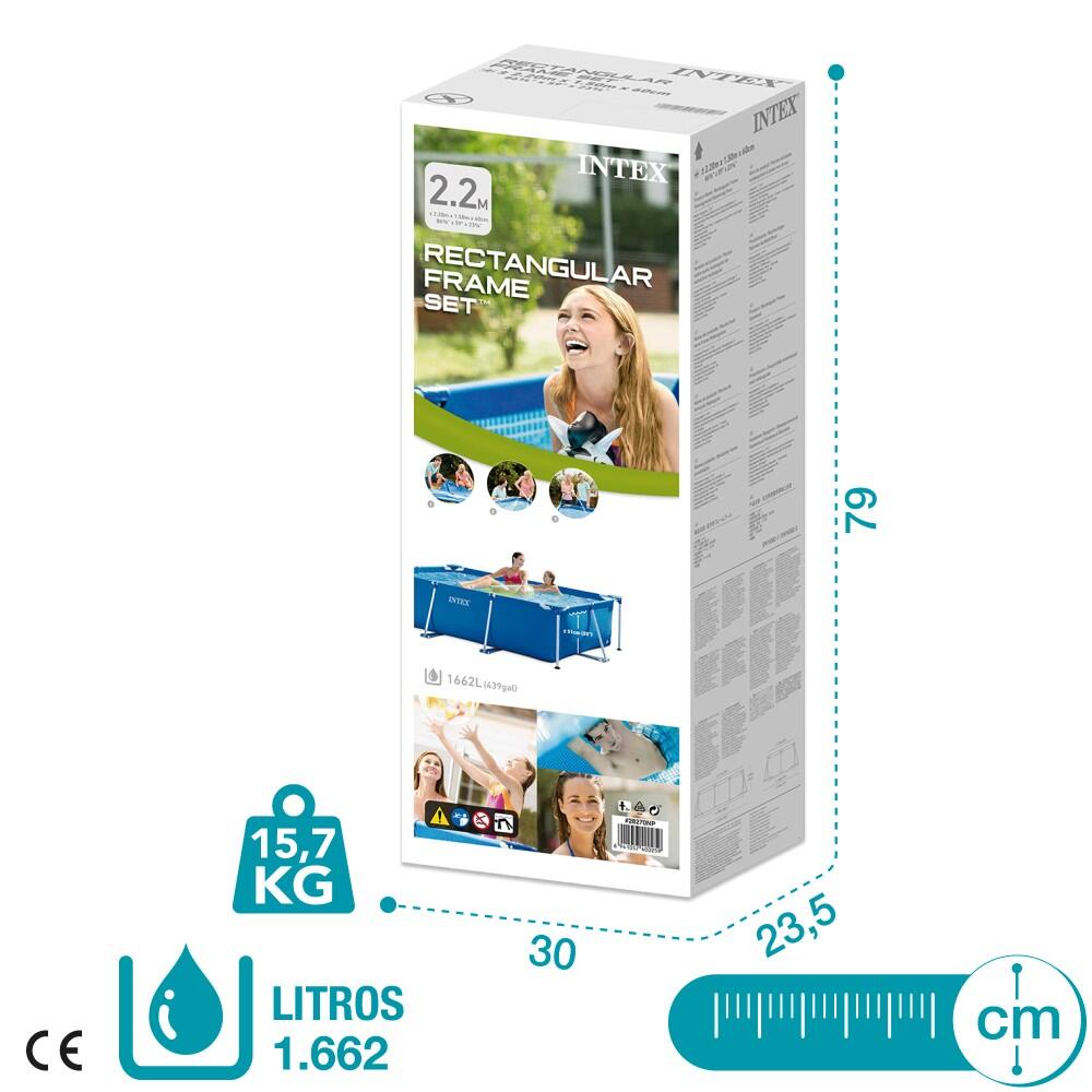 Intex zwembad Klein Frame 220 x 150 x 60 cm 6/7