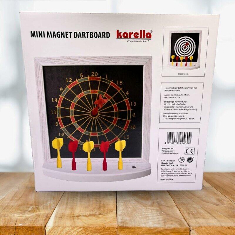 Karella Mini Dartboard Magnet inkl. 6 Magnetdarts 6/6
