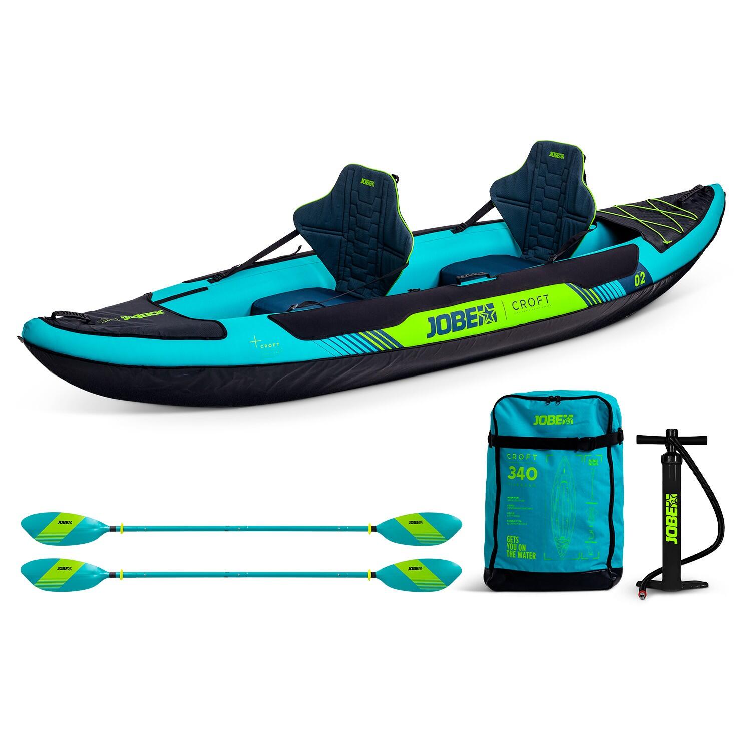 Jobe - Kayak Gonflable Croft - Kayak - Noir|vert - Taille Unique - Decathlon