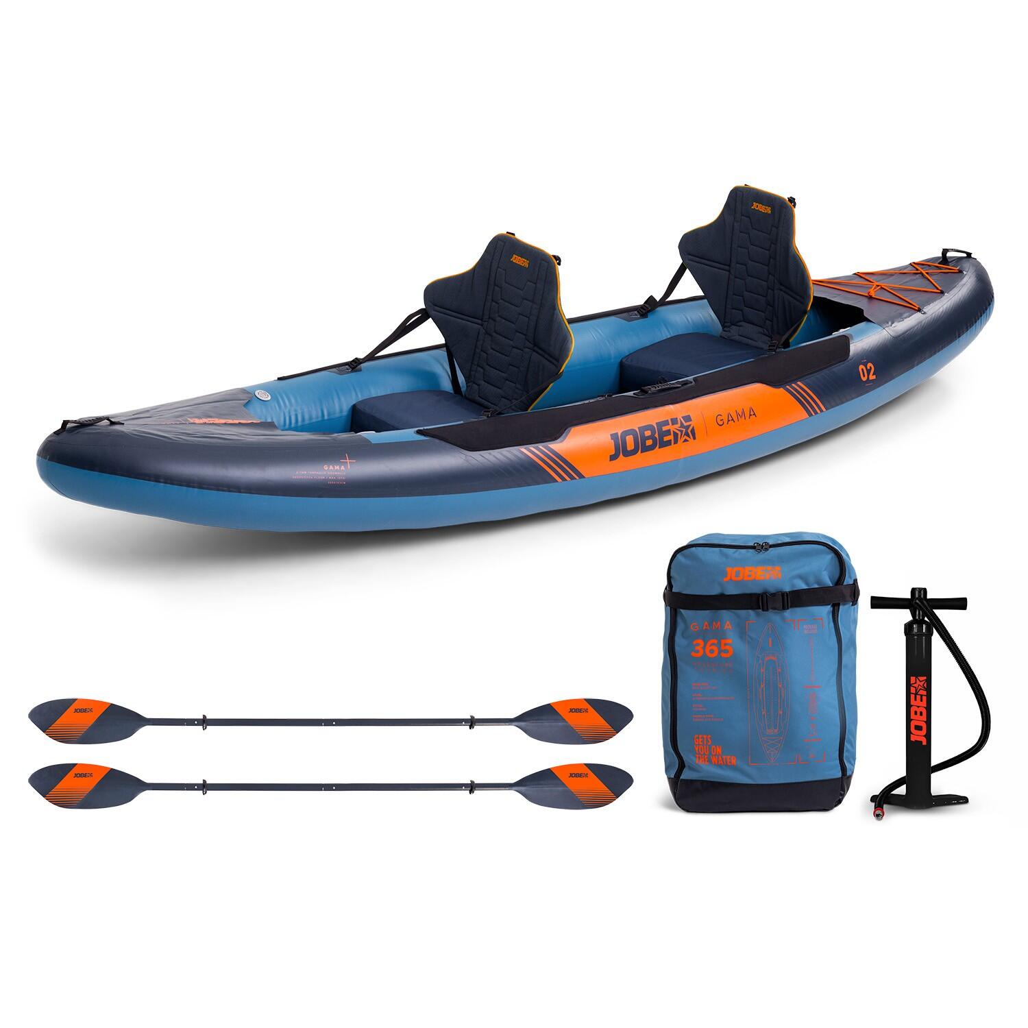 Kayak insuflável 2pessoas jobe pack - 365x95,5cm