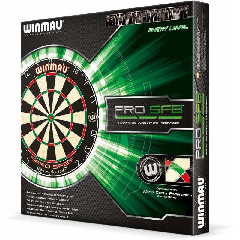 Winmau Dartboard Original Blade 6 + 2 Steeldart Sets Broadside Brass 4/4