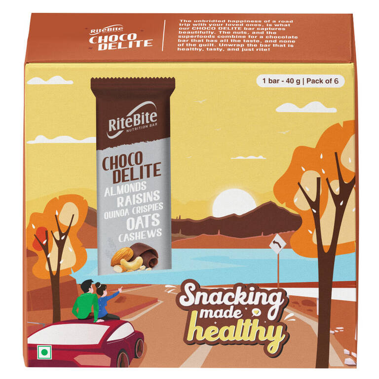 RiteBite Nutrition Choco Delight Bar (Pack of 6)
