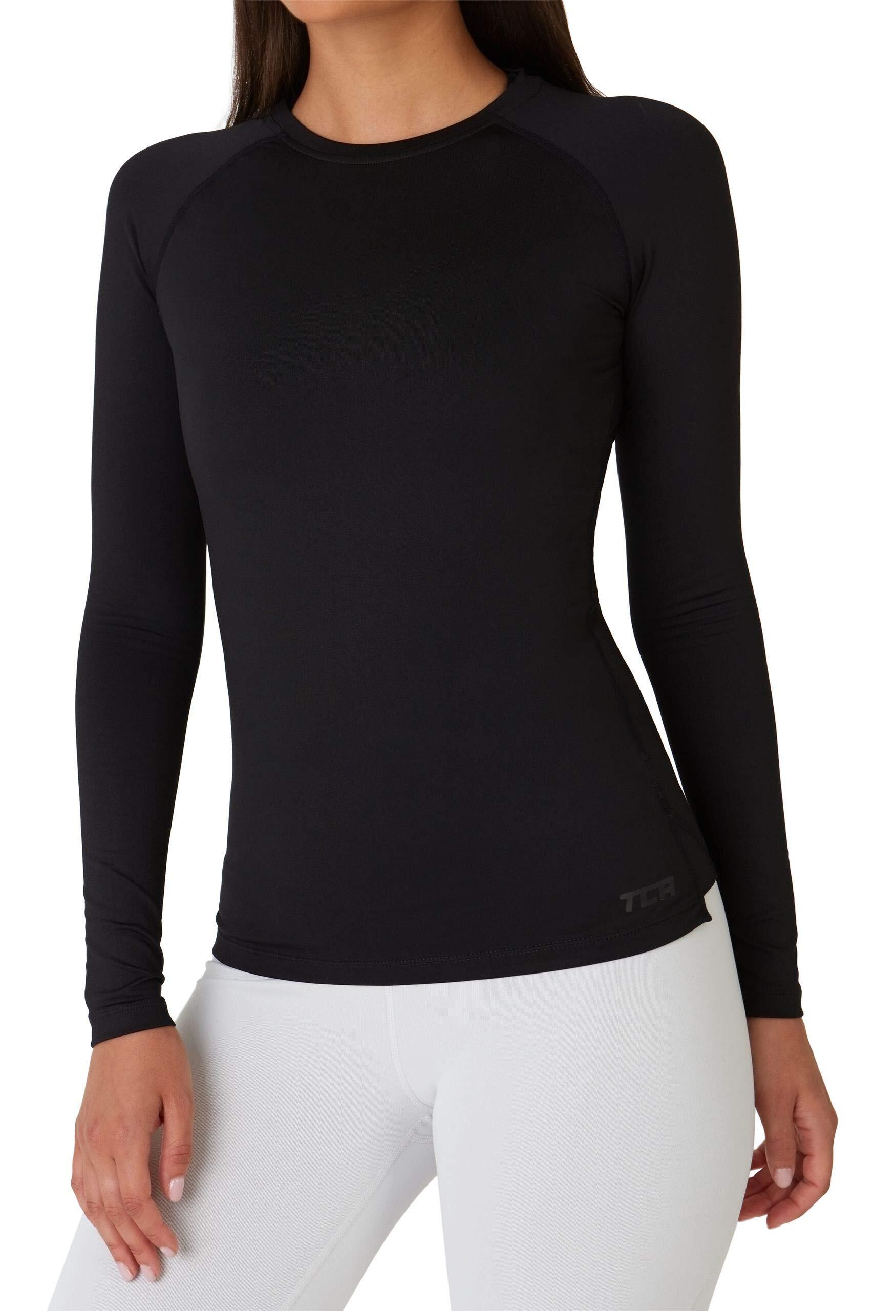 TCA Women's Super Thermal Base Layer Top - Black Rock