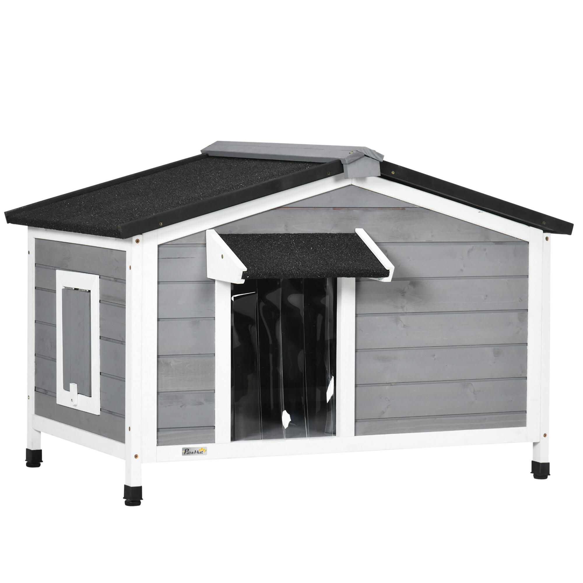 PAWHUT Casa para cães 97x72x65 cm cinzento PawHut