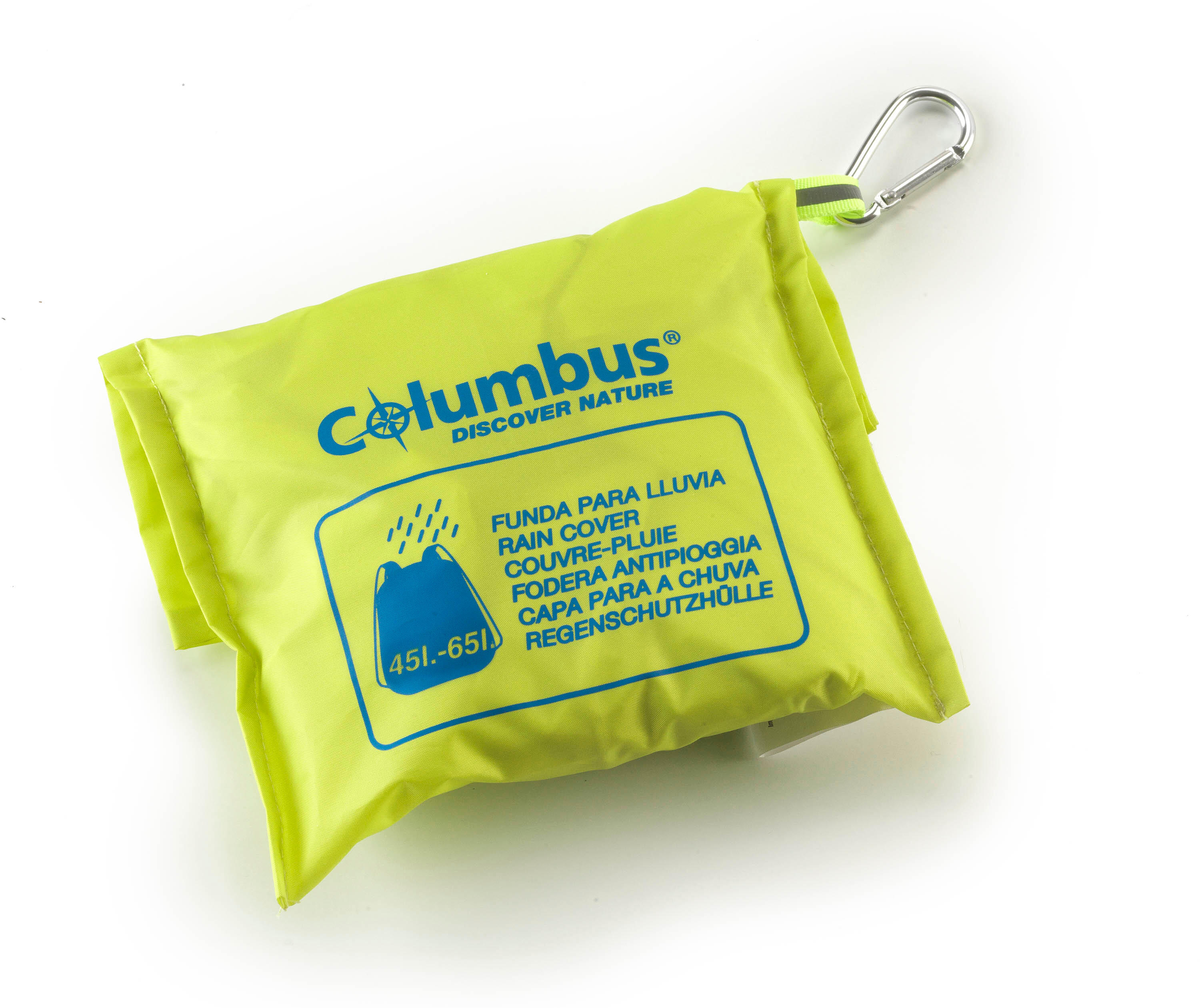 Housse de Pluie Columbus 45-65L Jaune Haute Visibilité . 2/3