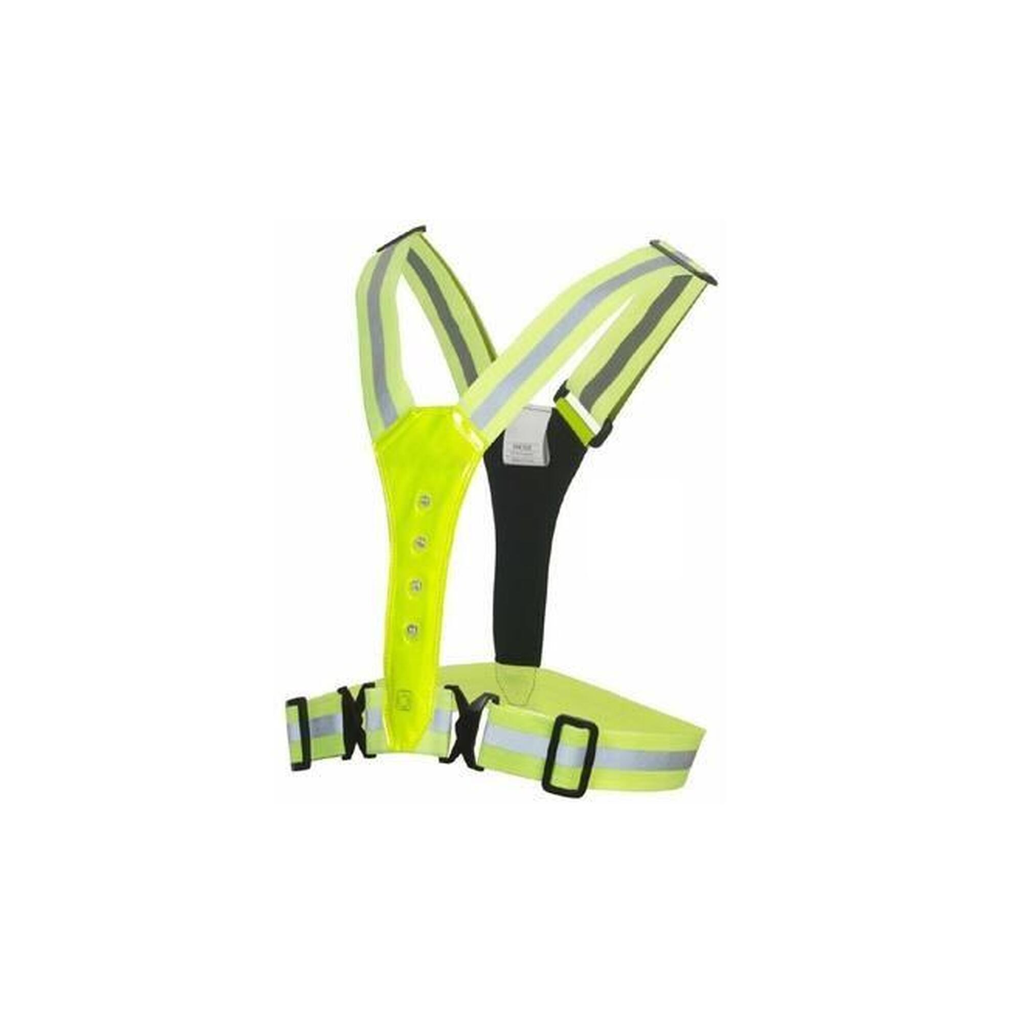 Benson - Gilet De Sécurité Réfléchissant Led - Taille Unique - Gilet De Visibilité - Jaune - Decathlon