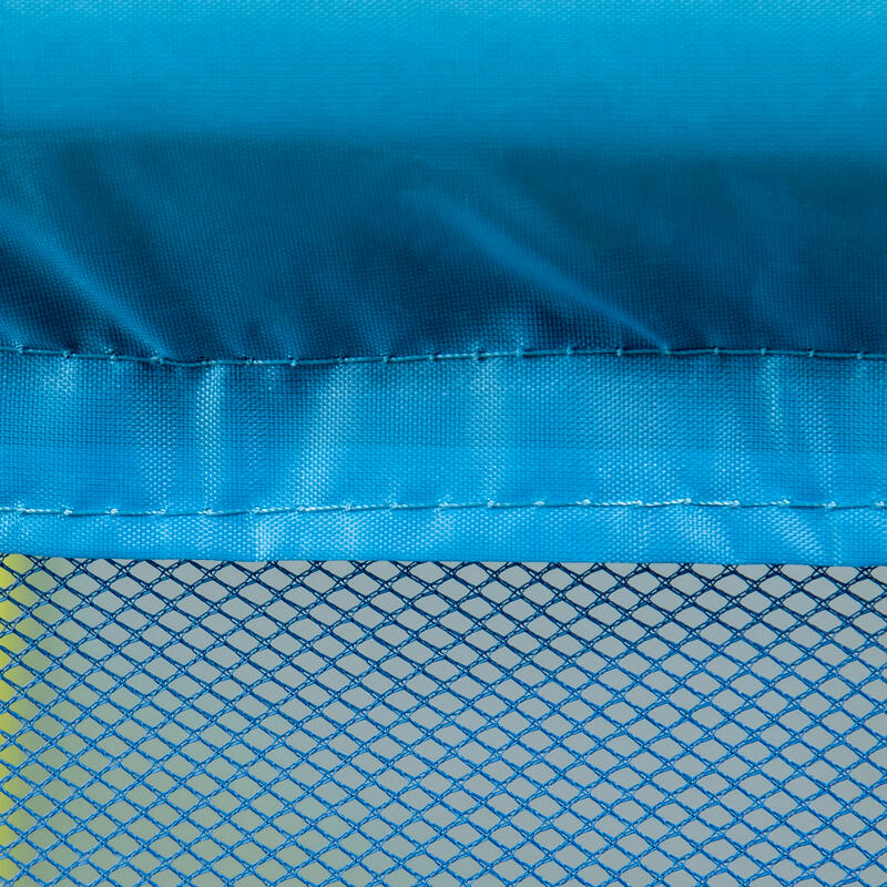 Cama elástica infantil Ø110 cm ZONEKIZ 140x140x115 cm azul