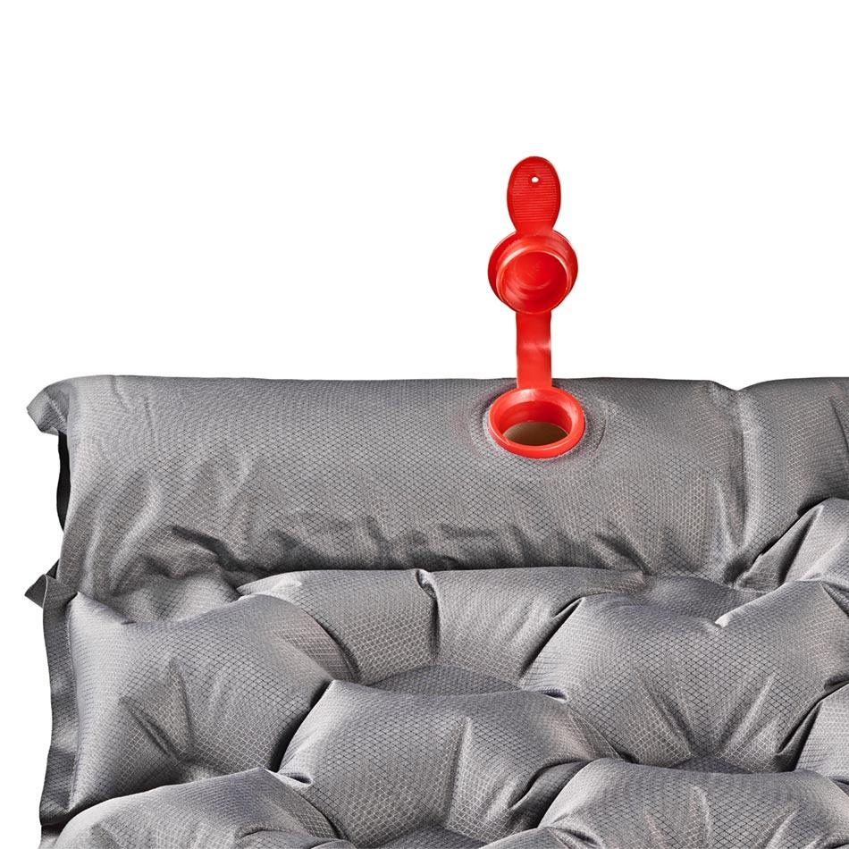 Matelas Gonflable de Camping avec Pompe Intégrée Columbus Alps Gris 2/4