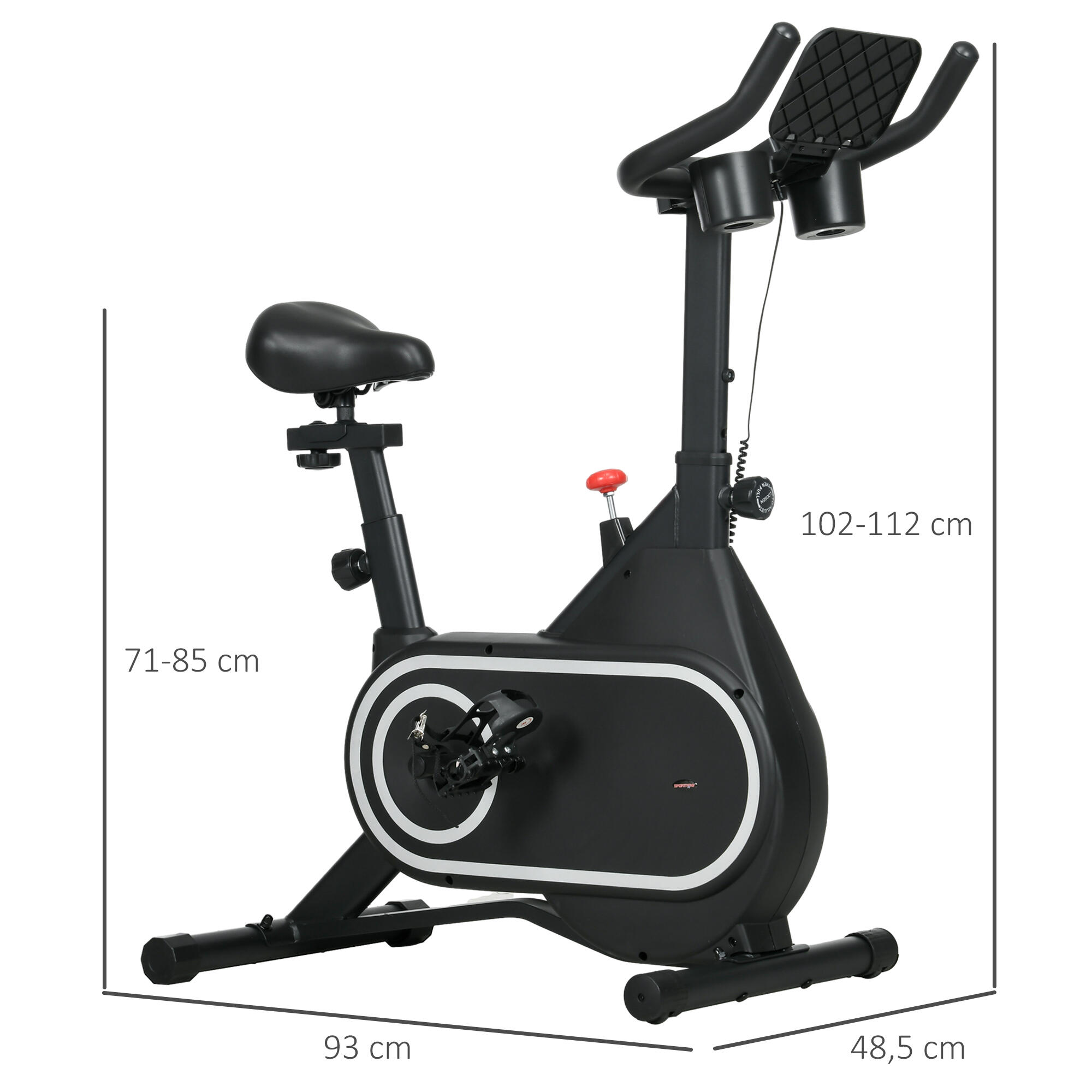Bicicleta Estática SPORTNOW 93x48.5x112 cm Negro 3/8