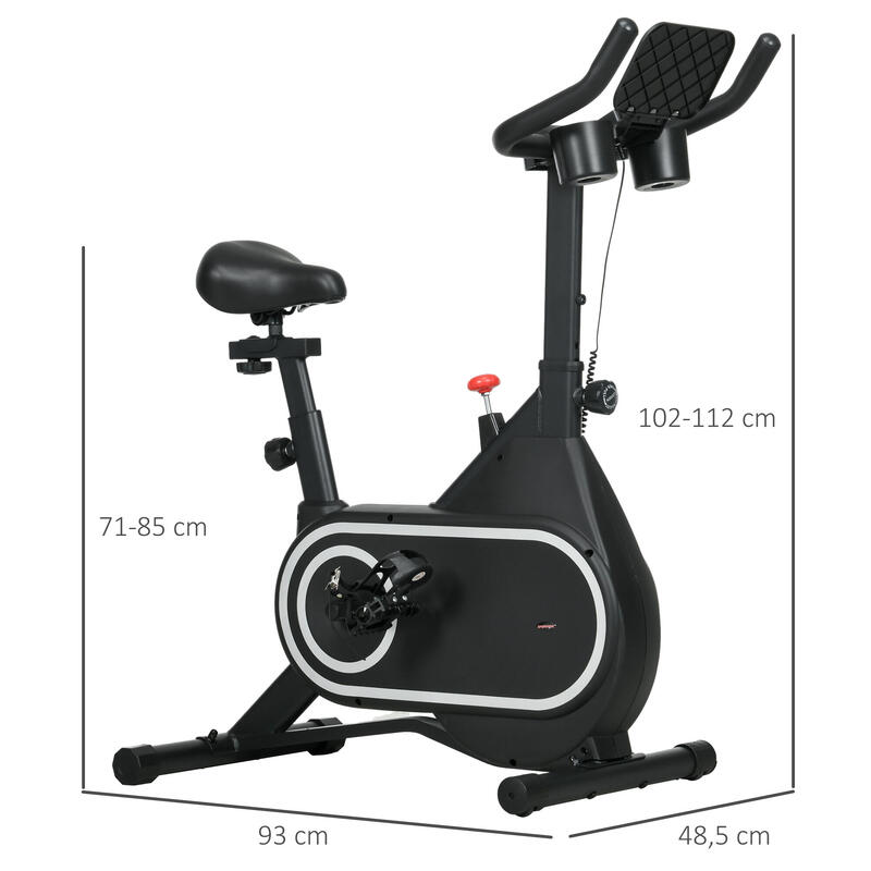 Bicicleta Estática SPORTNOW 93x48.5x112 cm Negro