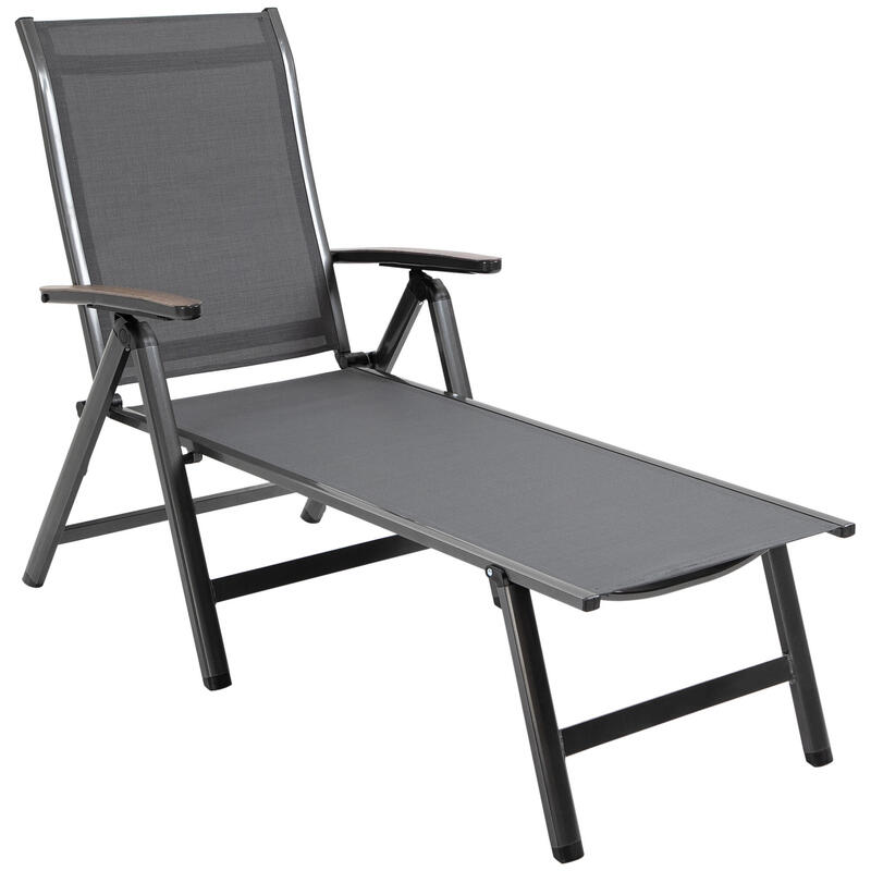 Tumbona de Evento Deportivo Outsunny 69x140x107 cm Gris