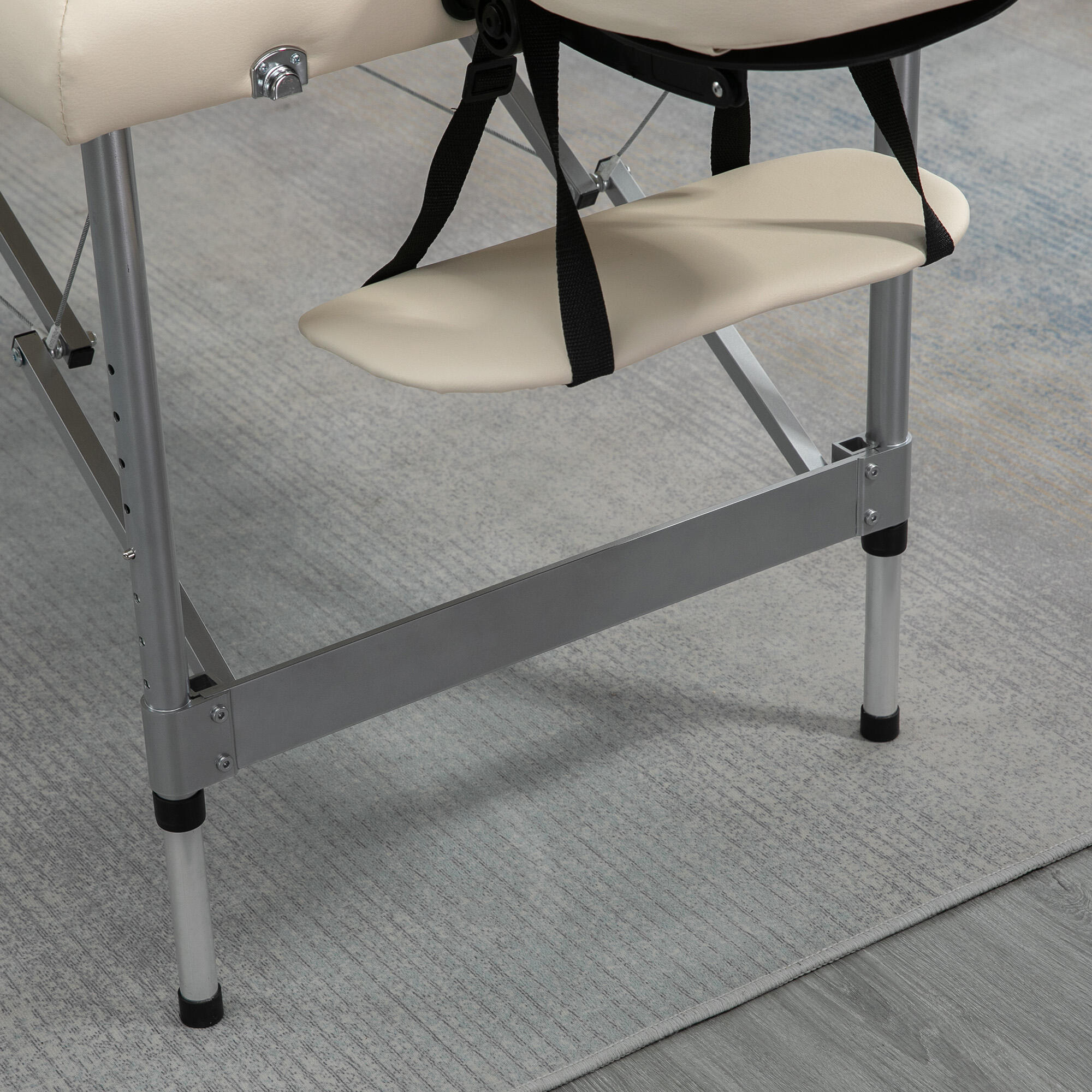 Marquesa Dobrável HOMCOM 186x71x62-83cm Bege 4/7