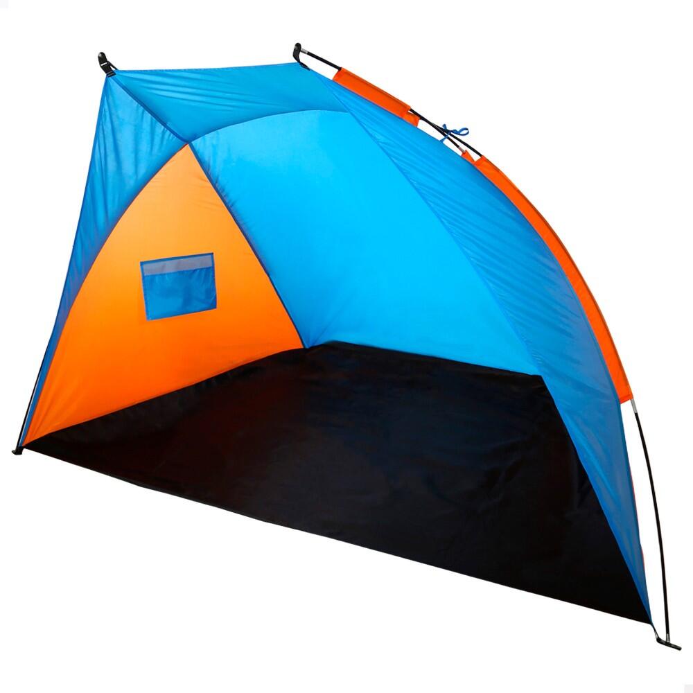 Tenda para-ventos azul e laranja 200x125x120 cm aktive