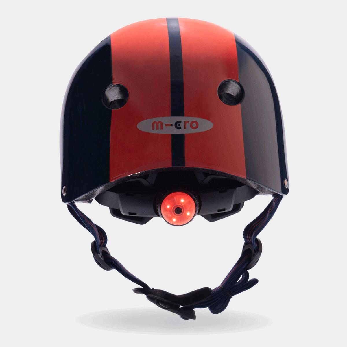 Stripe Blue/Red Printed Helmet 3/7