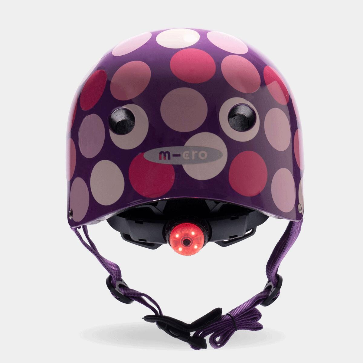 Dot Purple/Pink Printed Helmet 3/7