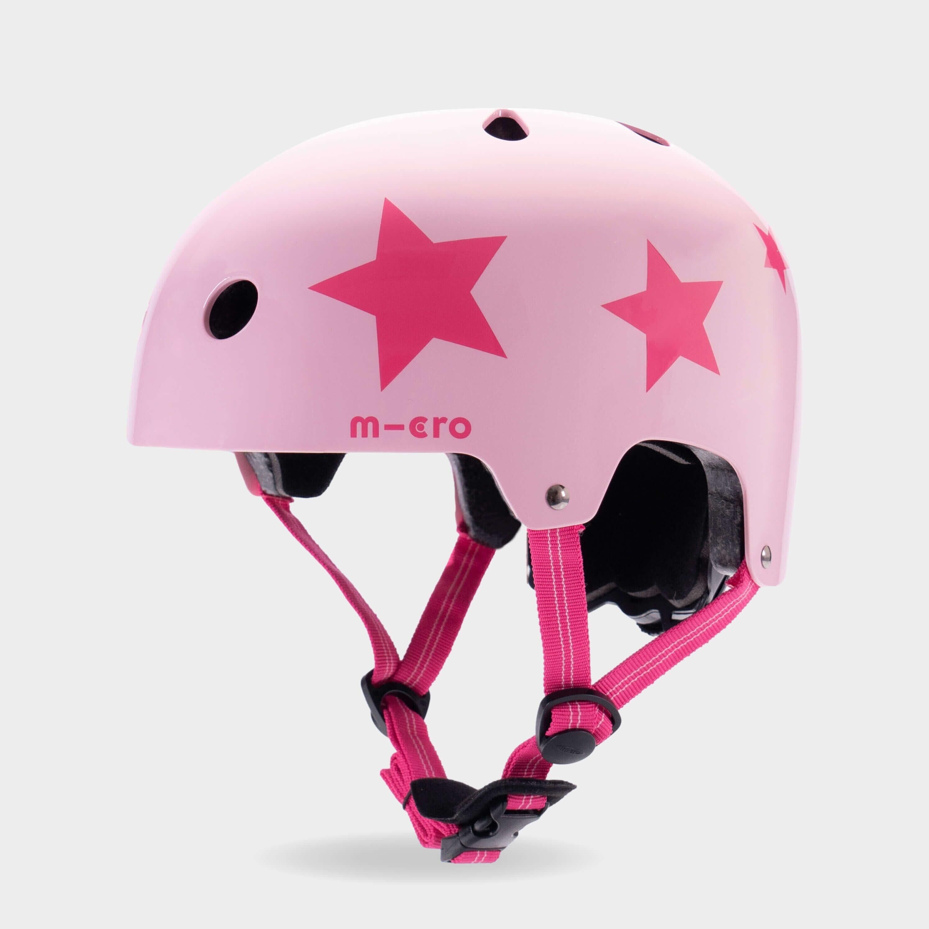 MICRO Star Pink Printed Helmet