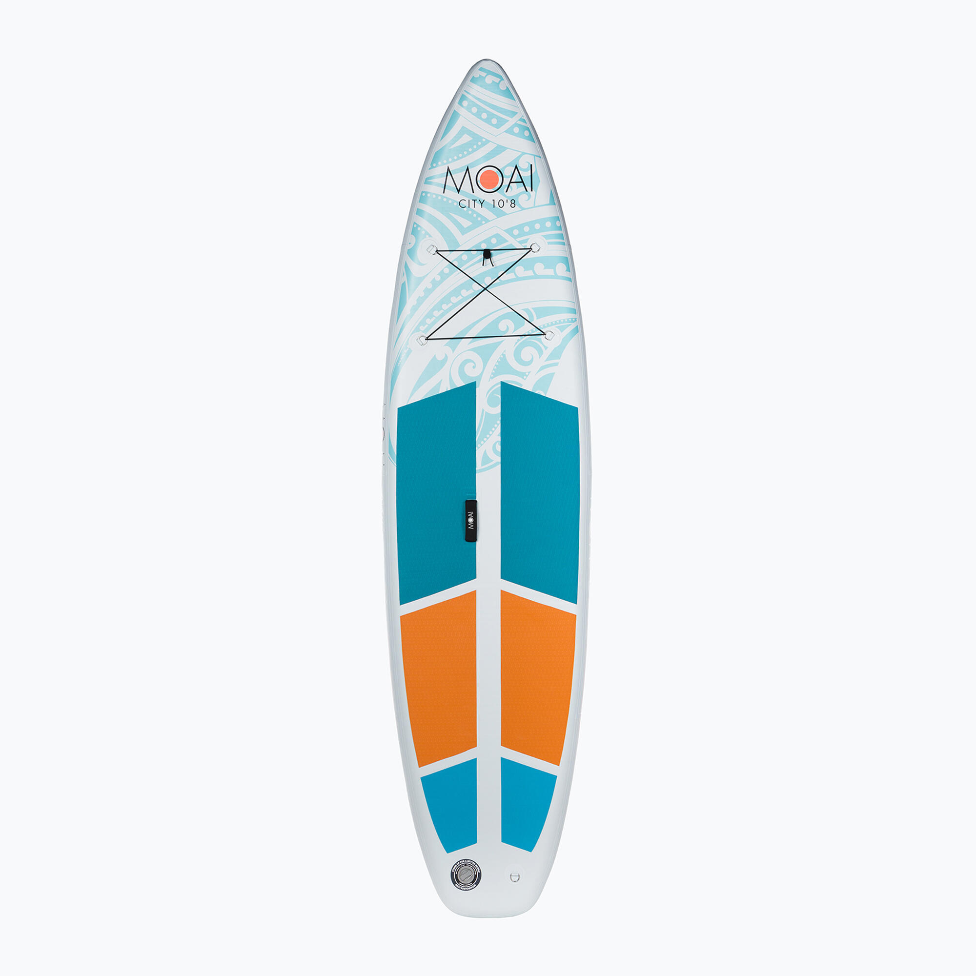 Moai 12'0" Compact SUP opblaasbaar board met opdruk 366 x 84 x 15 cm 3/5