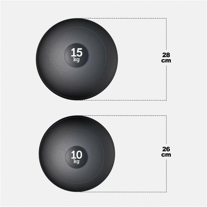 GORILLA SPORTS SLAM BALL CAOUTCHOUC | MUSCULATION | POIDS AU CHOIX DE 3KG À 20KG